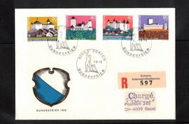 1976 FDc Pro Patria nach Basel Satzbrief