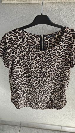 Lässiges Top Bluse Leopard Only Gr. 36 / S