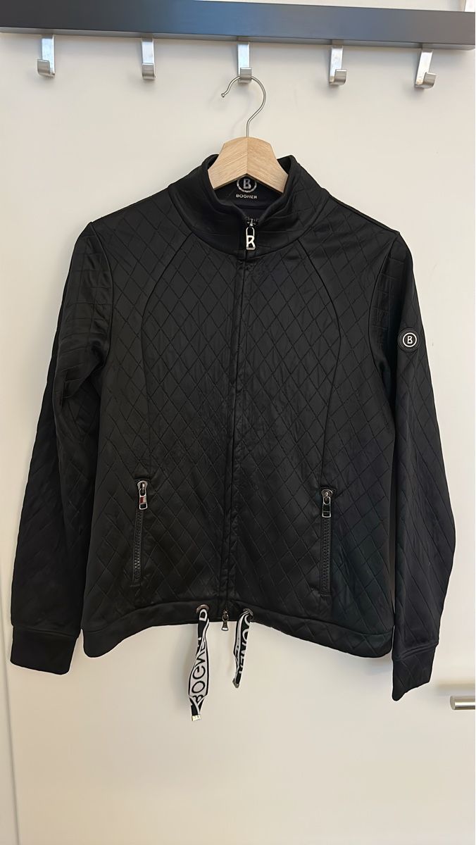 Bogner Maglioni & Felpe: Bogner Quilted Zip Jacket Black good condition – Usato da Zürich venduto da annacoda