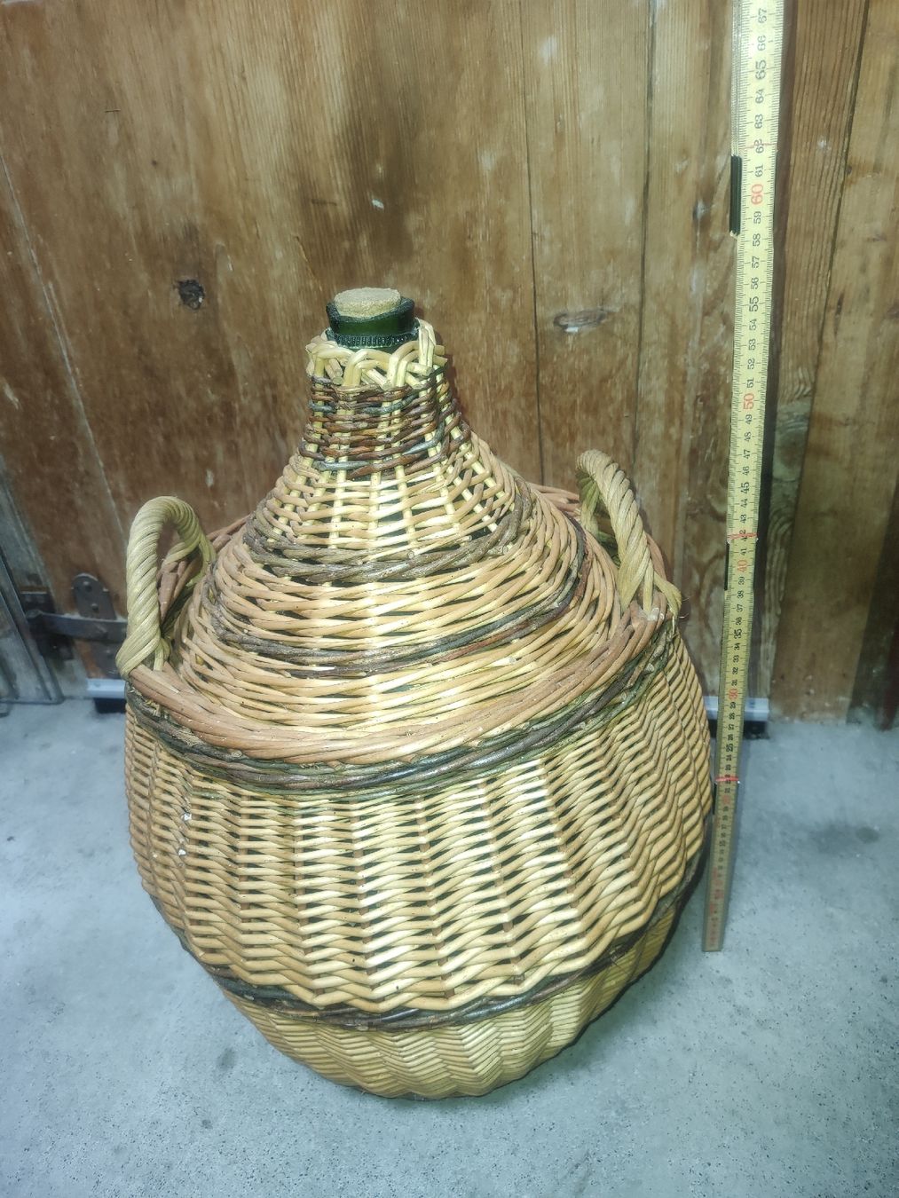 Bottiglie: Wunderschöne korbflasche Korb Weinflasche – Usato da Reichenbach i.k. venduto da Bcarlos 2