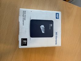 Externe Festplatte WD Elements 2 TB gebraucht schwarz
