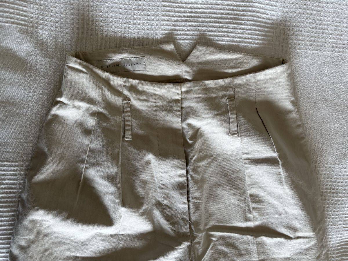 Stella McCartney Pantaloni: stella mccartney wide leg hose helles beige – Usato da Winkel venduto da Zimtguetzli 2