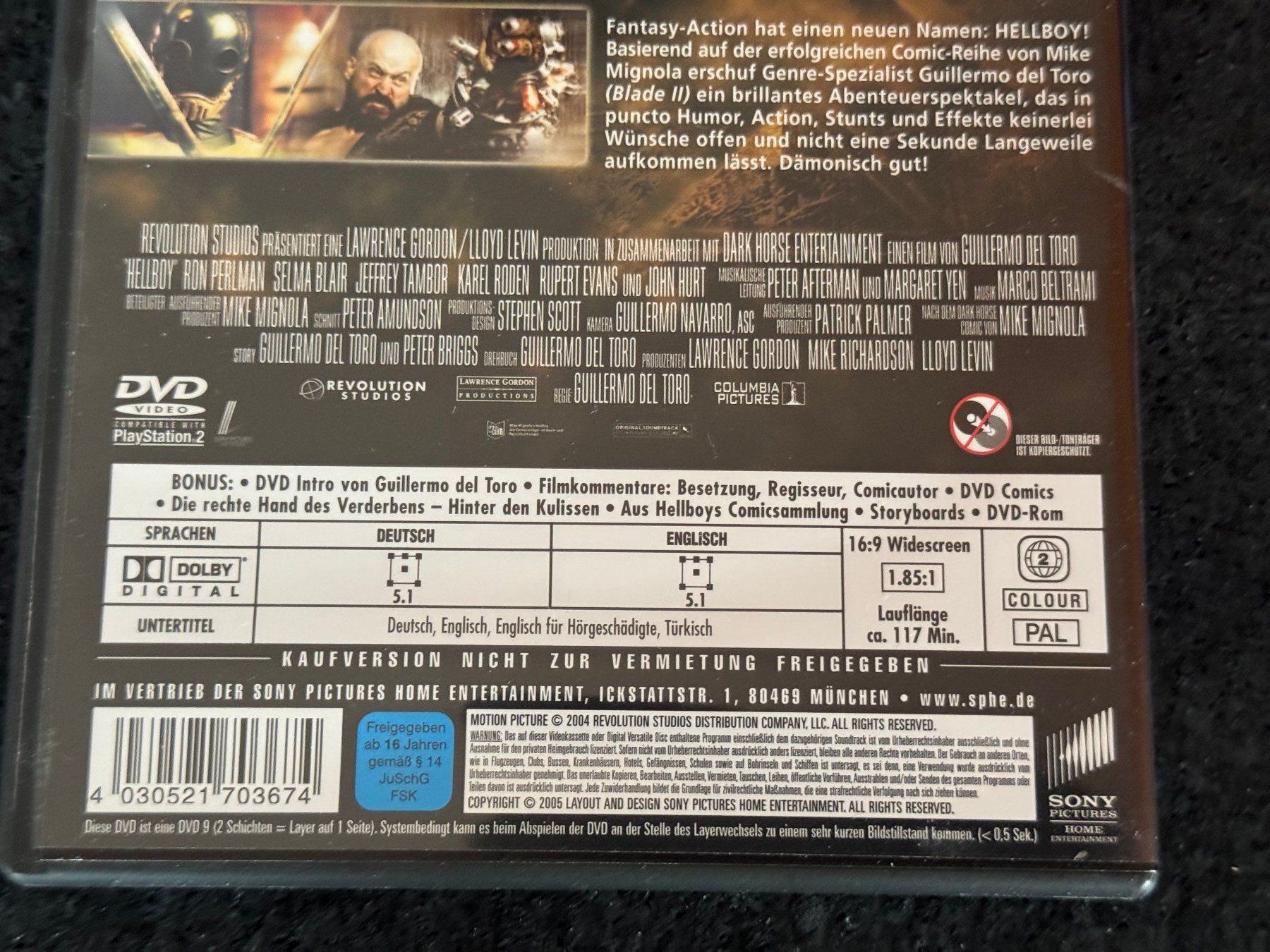 Tutti i DVDs: HELLBOY "Hier um zu beschützen" DVD EN/DE – Usato da Fribourg venduto da tschjoly 3