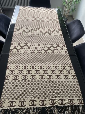 schal, Beige/Braun, Fransen, Frühling Accessoire