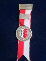 Medaille Auszeichnung mit emailliertem K'wappen Wallis VS
