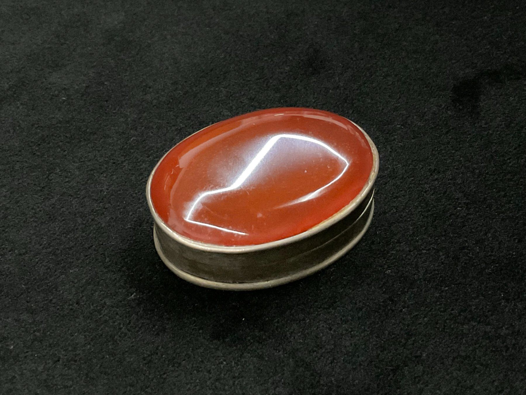 Zuckerdosen: Dösli aus Silber mit Steindecko – Gebraucht aus Bettwiesen von wicking27