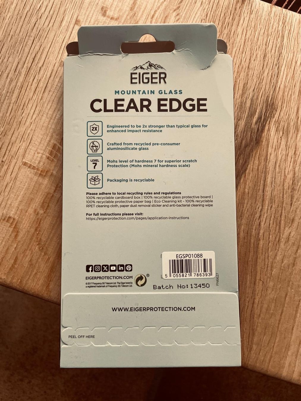 Ritocchi & pellicole di protezione: Glass-Displayschutz  von Eiger Mountain Glass Clear Edge – Nuovo (secondo la descrizione) da Riedholz venduto da mic_sv5c 1