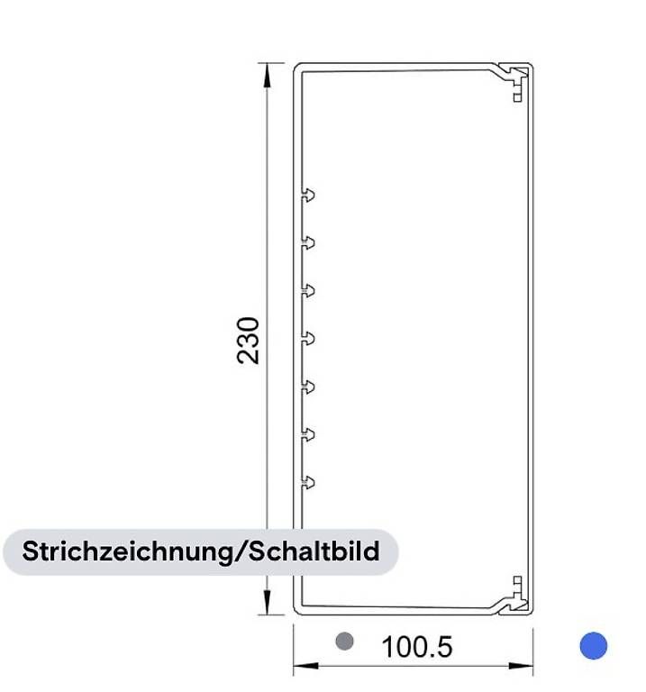 Altro Materiale elettrico: Kabelkanal 2m, 230 / 100 mm – Usato da Uzwil venduto da Jimmy1971 2