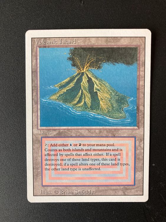 Magic the Gathering Revised Volcanic Island DUALLAND Kaufen auf Ricardo