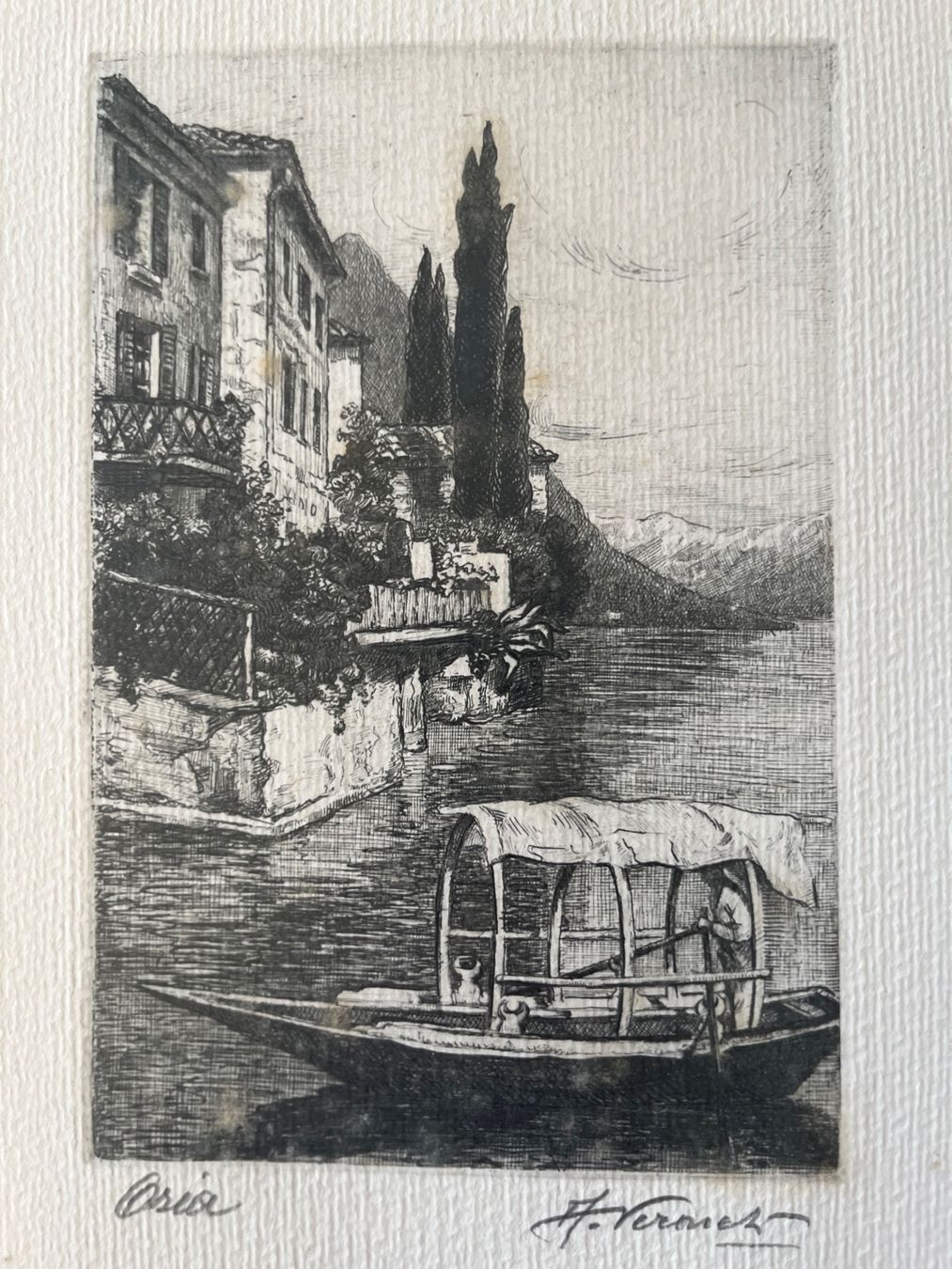 Grafica & Litografie: Alte signierte Lithographie – Usato da Döttingen venduto da zha_xh2w 1