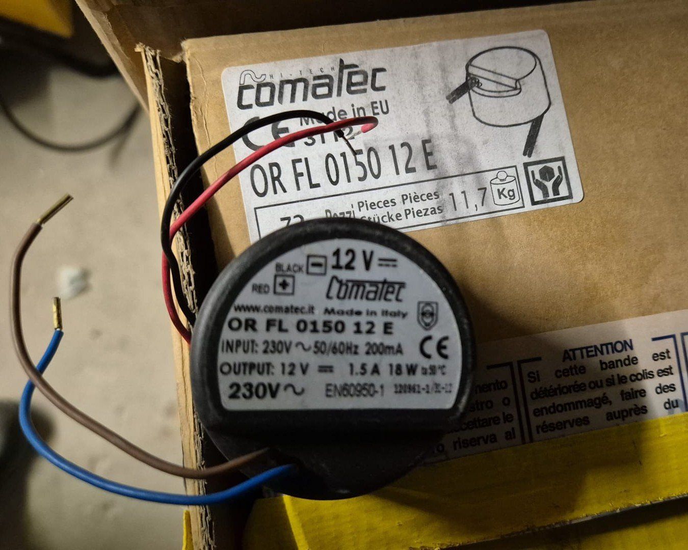 Componenti elettronici: Comatec OR FL 0150 12 E 12V DC Netzteil – Nuovo (secondo la descrizione) da Unterseen venduto da Panini56