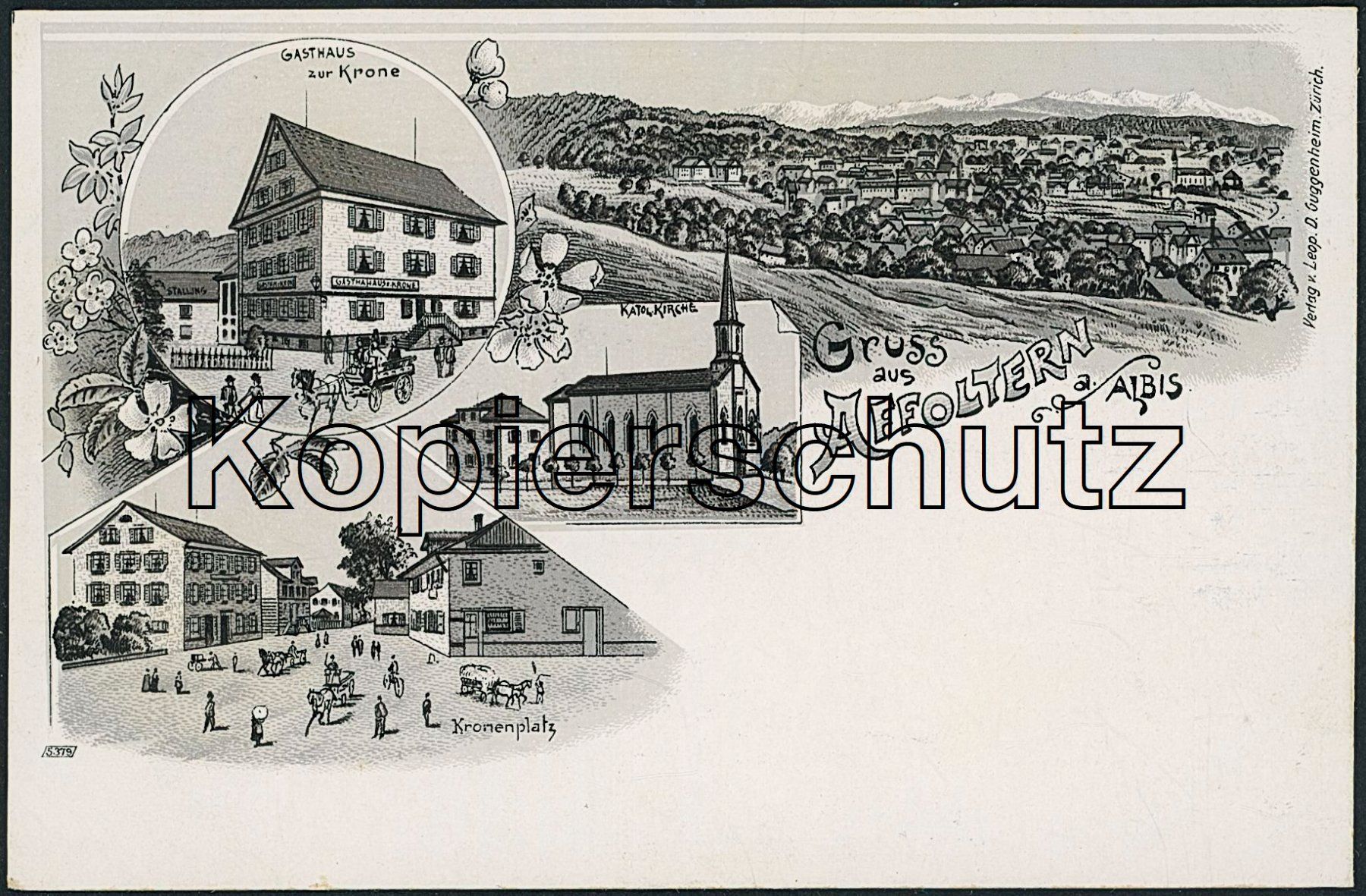 Cartoline postali: ZH Affoltern am Albis - Litho – Nuovo (secondo la descrizione) da Schindellegi venduto da leecollect