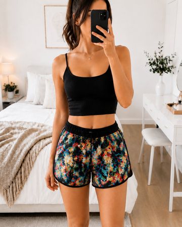Bunte Shorts Gr. S – Sommer Shorts – Blumenmuster
