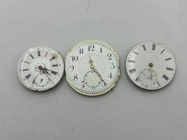 3 Taschenuhr Werke