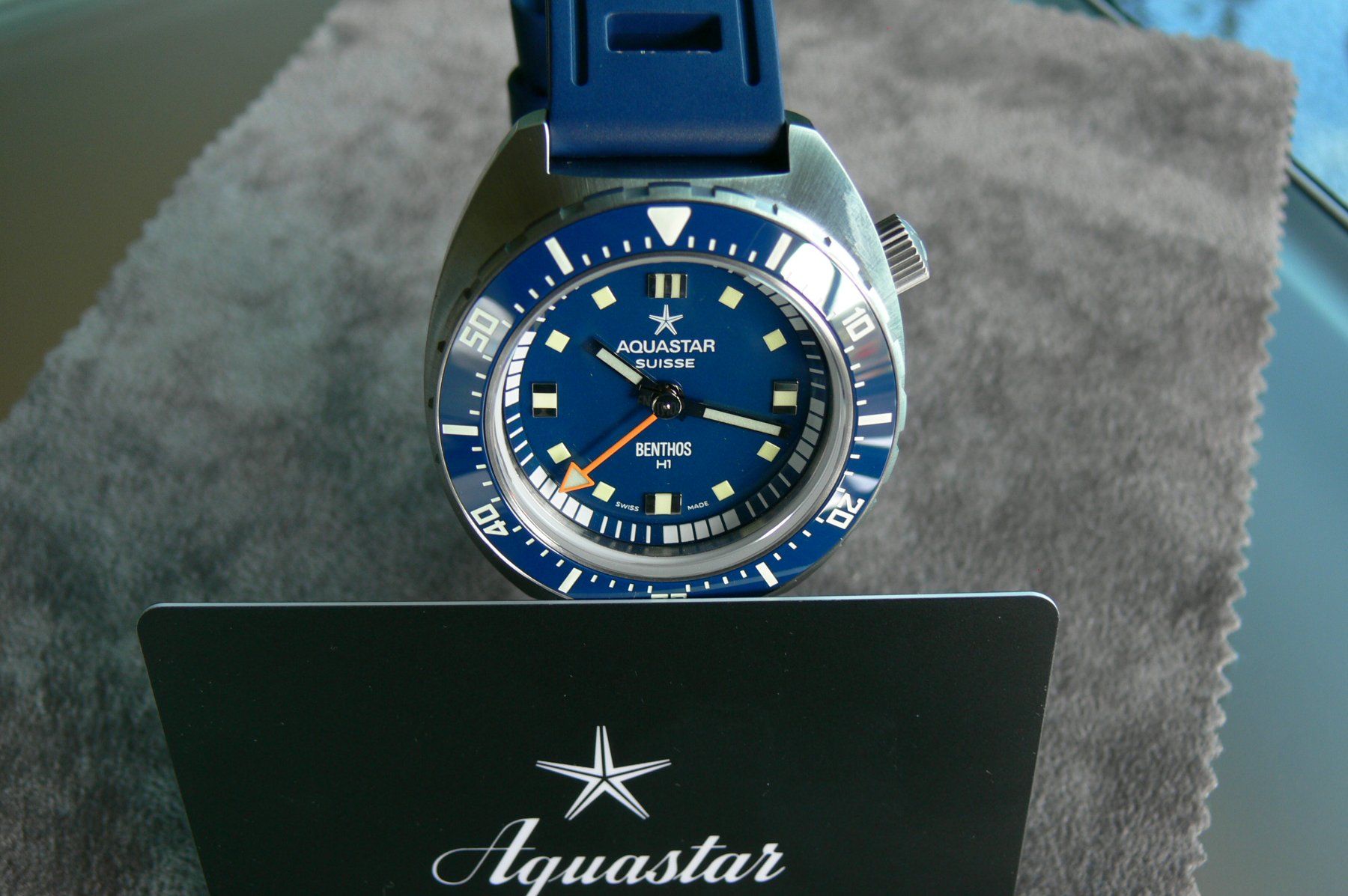 Aquastar Orologi: AQUASTAR BENTHOS H1 limited Blue Edition  Diver Automatic – Nuovo (secondo la descrizione) da Remigen venduto da Kelias 6