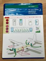 Aer Lingus Safety card Fokker 50