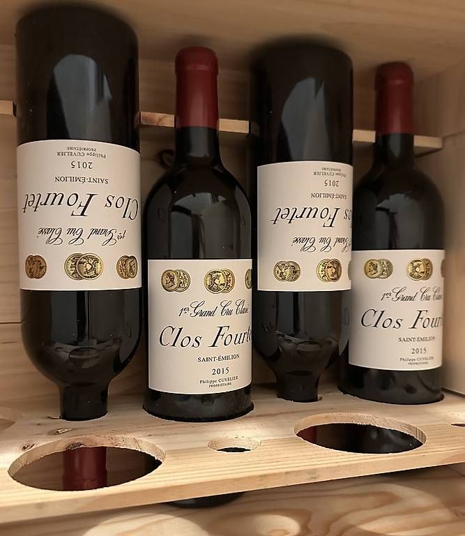 Vino: 4x Clos Fourtet 2015 – Nuovo e nell'imballaggio originale da Luzern venduto da Stefr 1