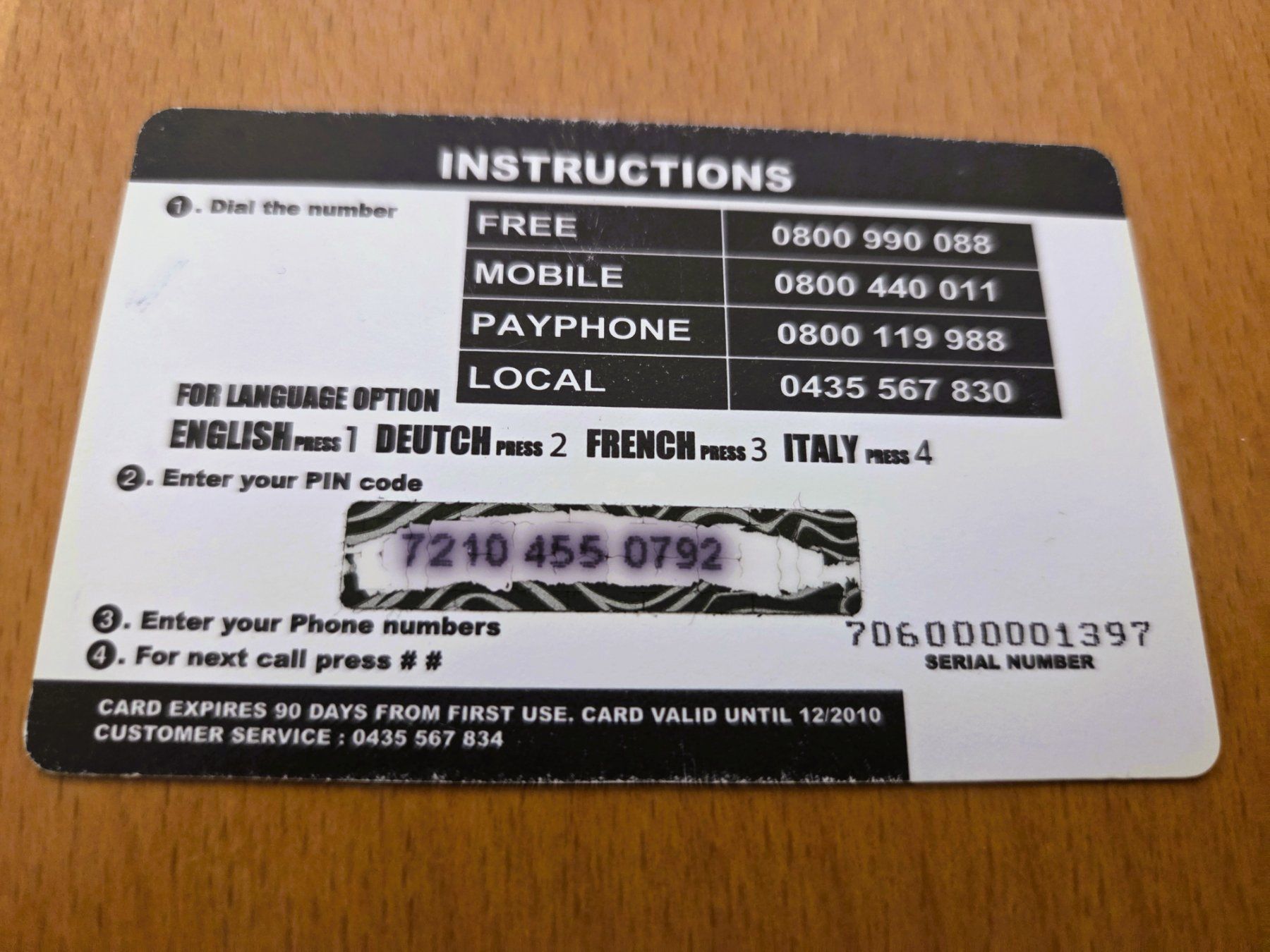 Schede telefoniche: PREPAID - SCHWEIZ – Usato da Brüttisellen venduto da Nighttrain 1