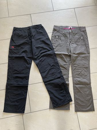 2 Hosen, Khaki und Schwarz, Gr. 42, für den Sommer!