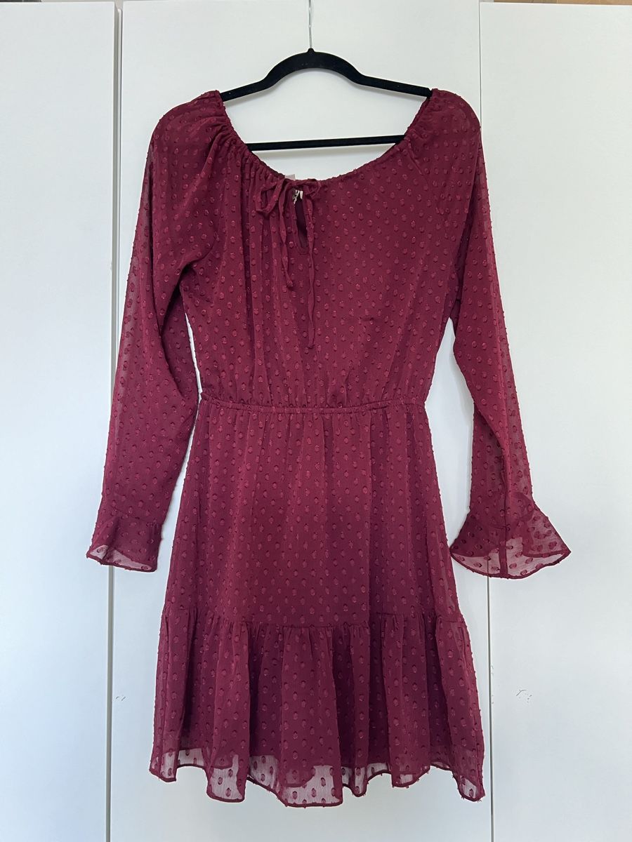 H&M Vestiti: H&M Kleid, bordeaux, Grösse 34 – Nuovo (secondo la descrizione) da Zürich venduto da anna_ri