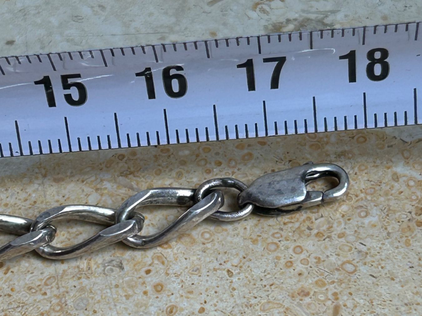 Armbänder & -reifen: Armband  Silber  runde Panzerkette (17.7cm) – Gebraucht aus Laufen von Bellebellezza 4