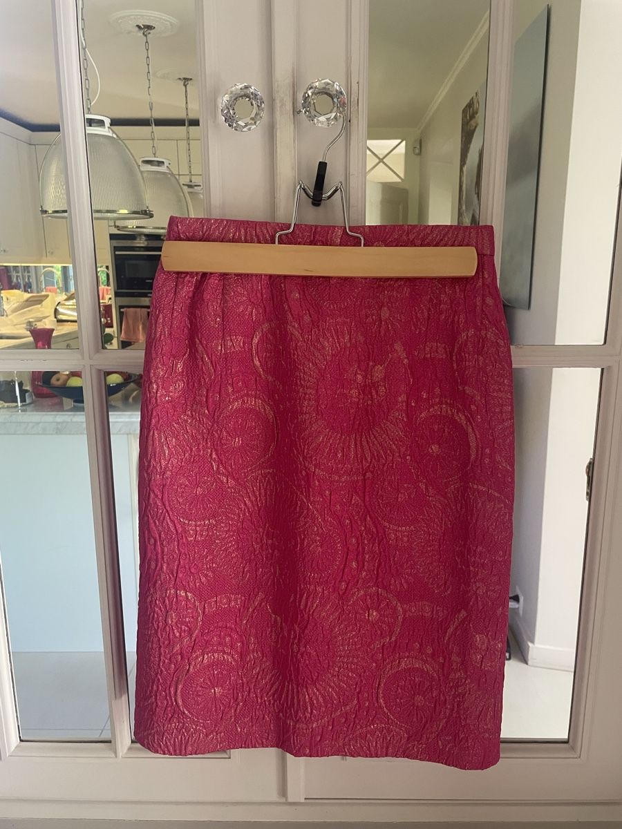 Gonne: Jupe rose et or jacquard brocade, taille 36 – Usato da Troinex venduto da nadinebmichaelson 4