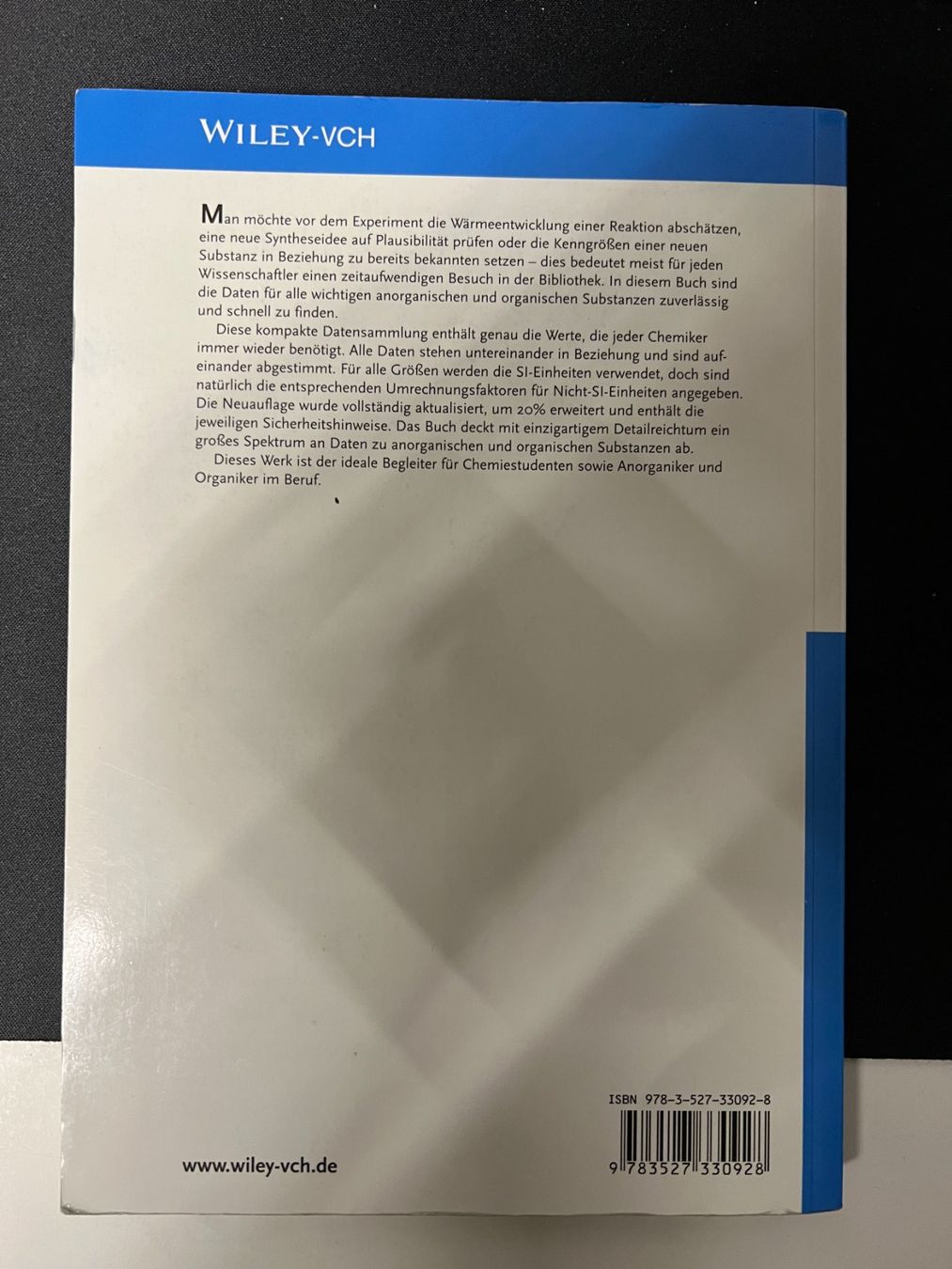 Libri: Datensammlung Chemie in SI-Einheiten – Usato da Neuenegg venduto da bra_55gz 1