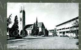 AK sw Küsnacht ZH Heslibachstr, ref Kirche ≈ 1960
