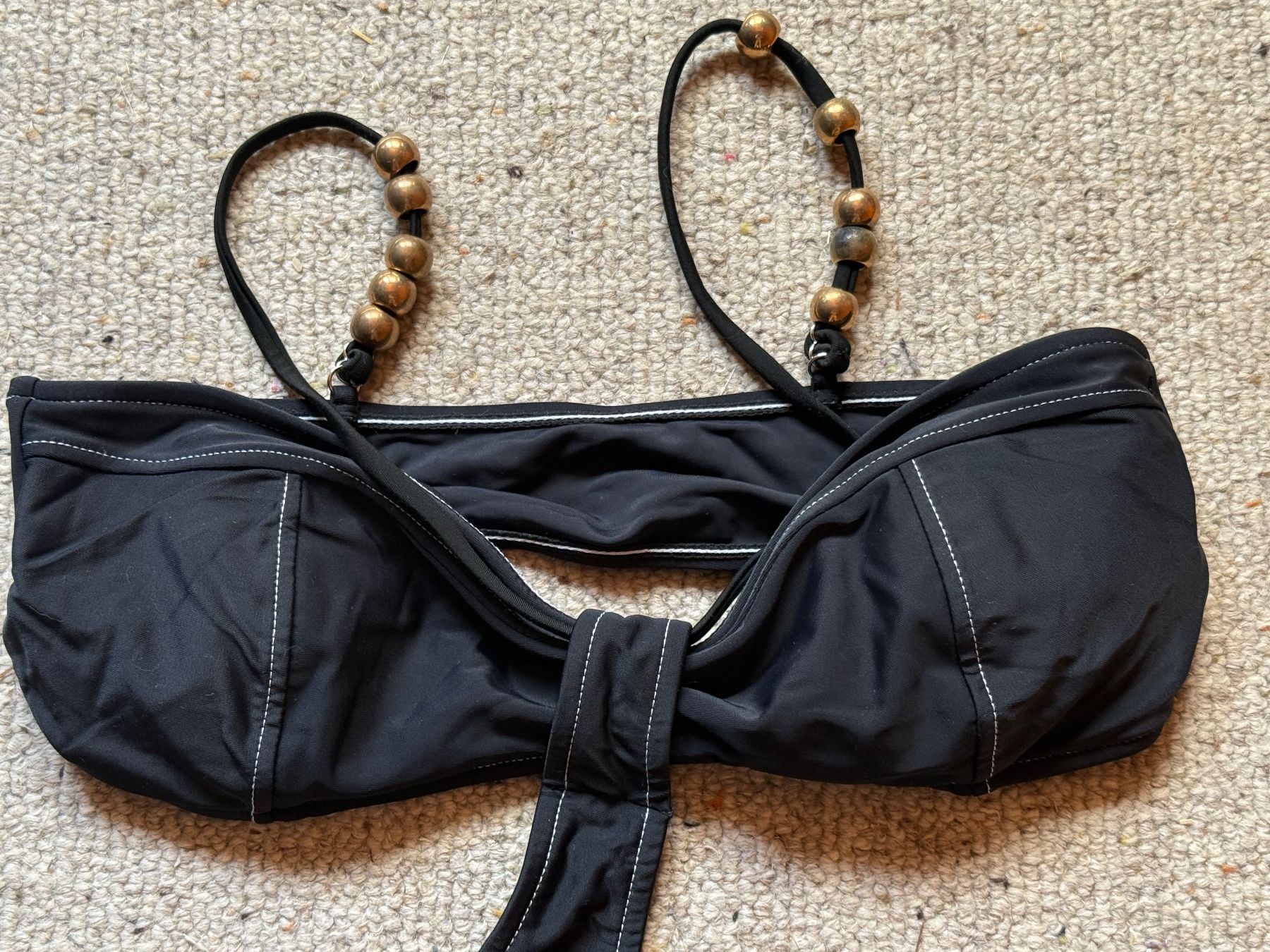 Costumi da bagno & Bikini: Badeanzug schwarz mit Perlen Grösse M neu – Usato da Hundwil venduto da Sandysan1702 2