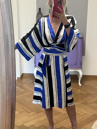 Kimonokleid Japanstyle reine Seide neuwertig Gr.38