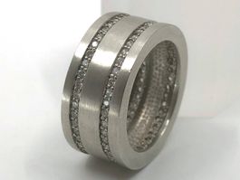 Ring Silber 925 mit vielen Steinen