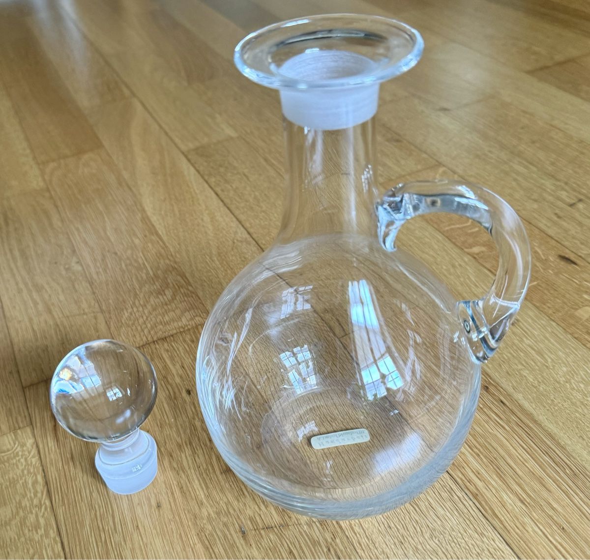 Caraffe: Glaskaraffe, handgemacht, Nusshof BL – Usato da Basel venduto da superbusi 1