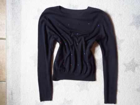 toller MARC CAIN Damen Pullover mit SEIDE & KASCHMIR+ Strass