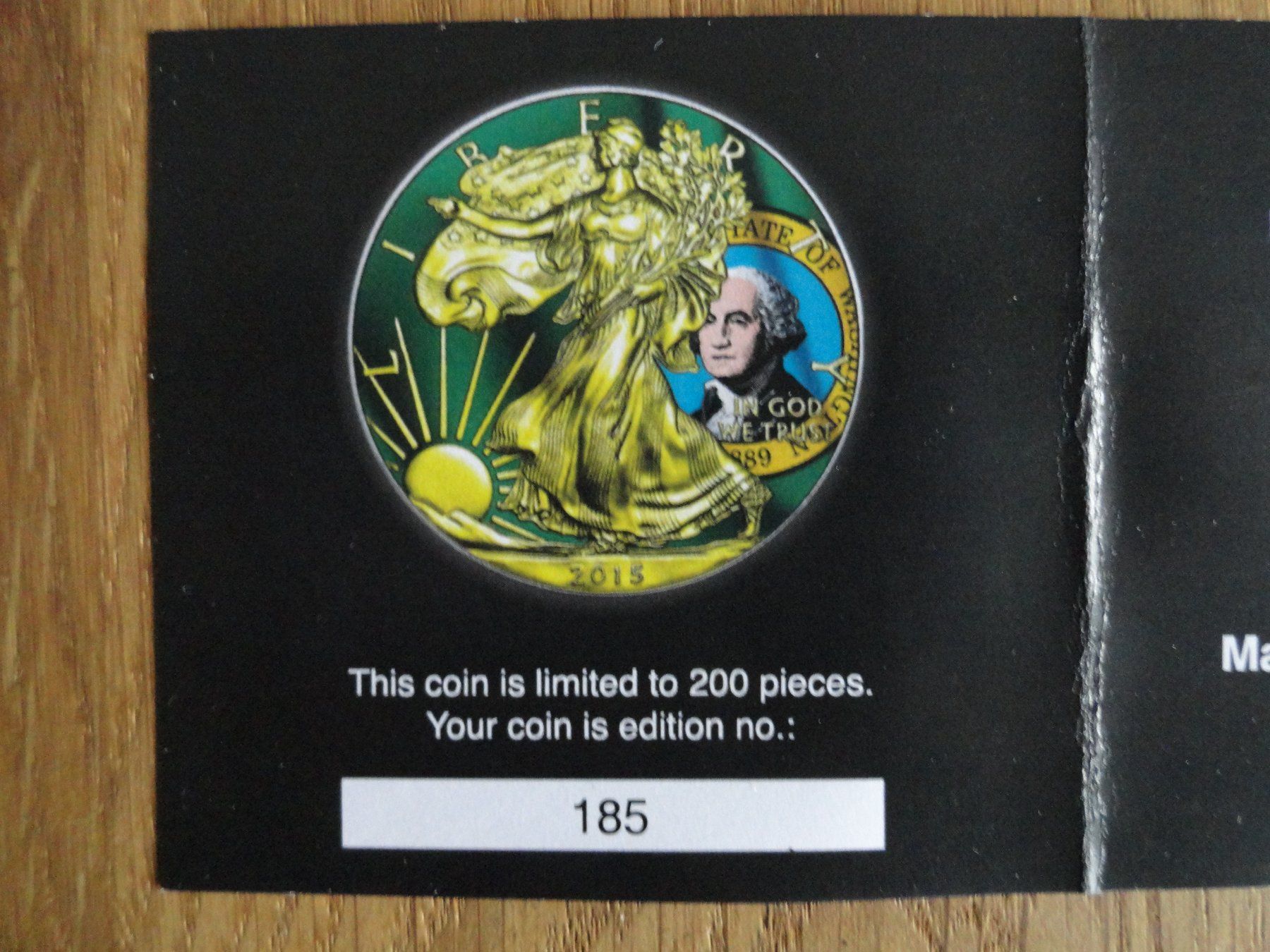 Tutti le monete: 2015 American Silver Eagle - State Flags - Washington – Nuovo (secondo la descrizione) da Gerlafingen venduto da Shiva_74 9