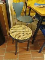 Vintage bistro Hocker wiener Geflecht