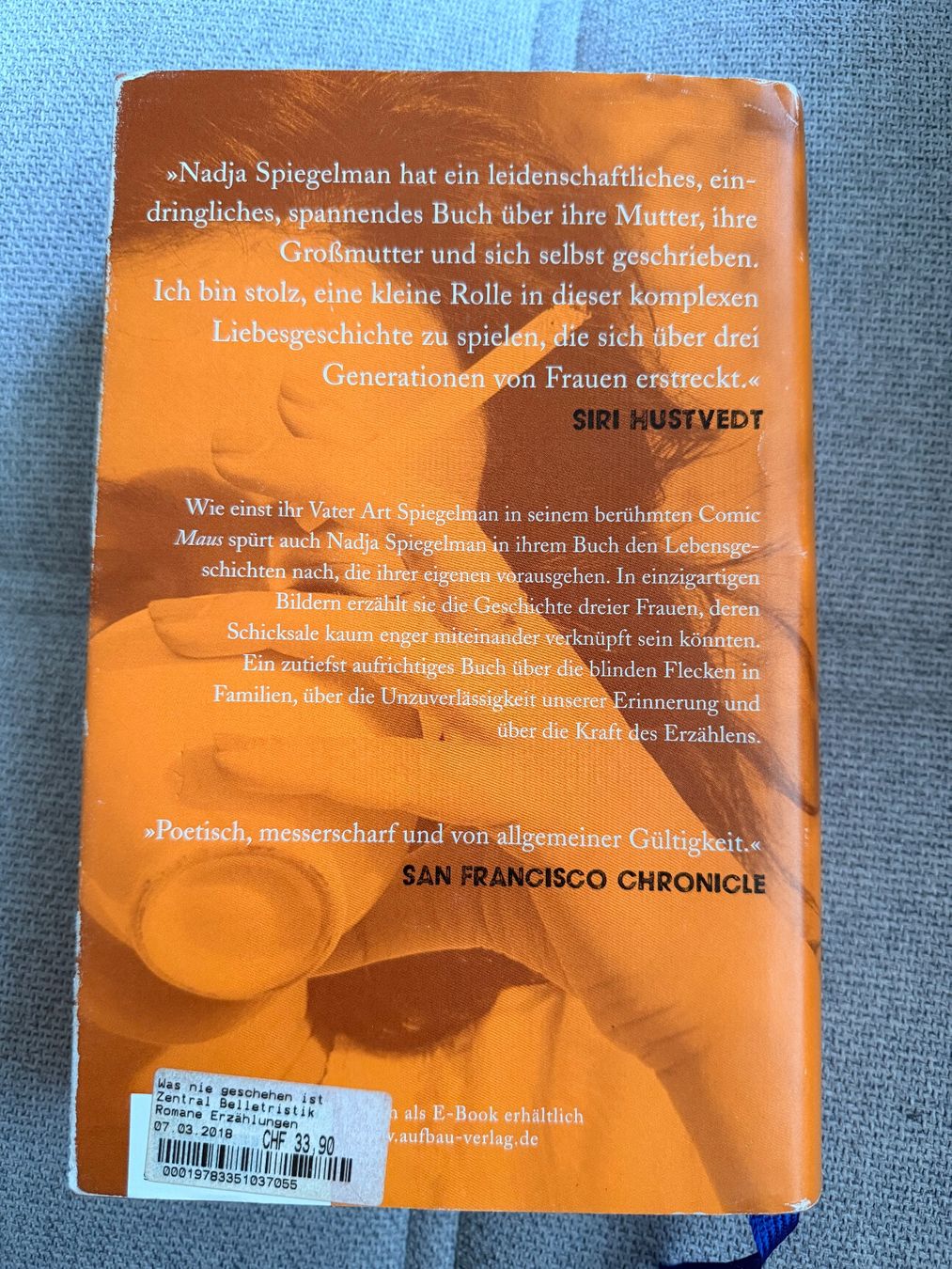 Libri: Nadja Spiegelman "Was nie geschehen ist" – Usato da Bern venduto da boonniiiee 1