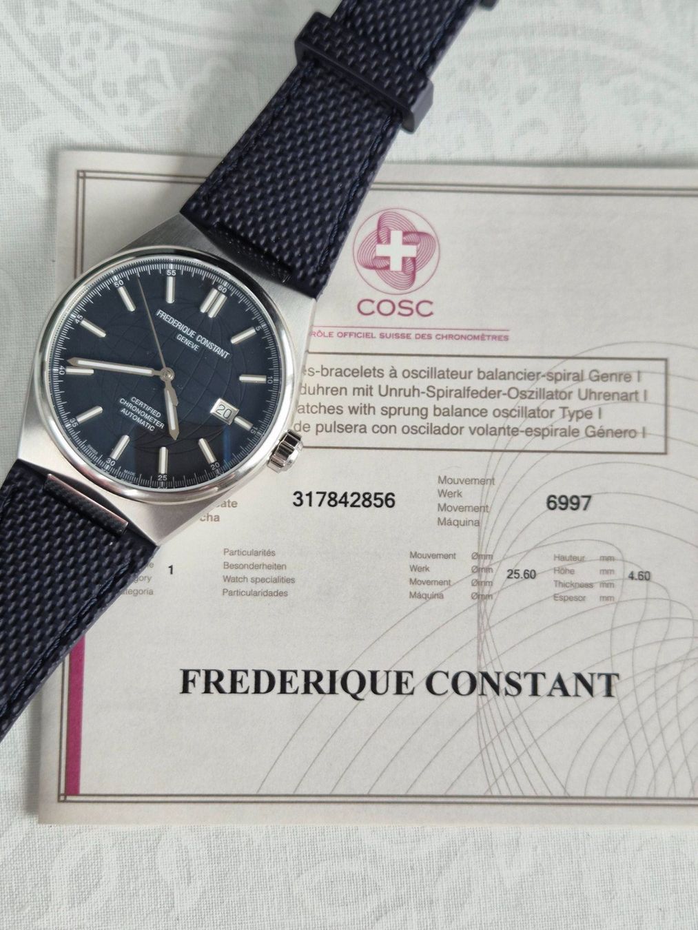 Frederique Constant Montres: Frederique Constant Highlife Automatic 41 COSC – Neuf (Voir description) à Chabrey par Horology 6
