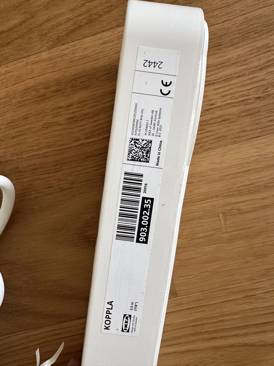 Ikea Spine: White KOPPLA Power Strip Extension Cord – Nuovo (secondo la descrizione) da Zürich venduto da gel_8npg 1