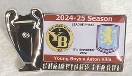 BSC Young Boys YB Pin YB - Aston Villa Champ.League 2024/25
