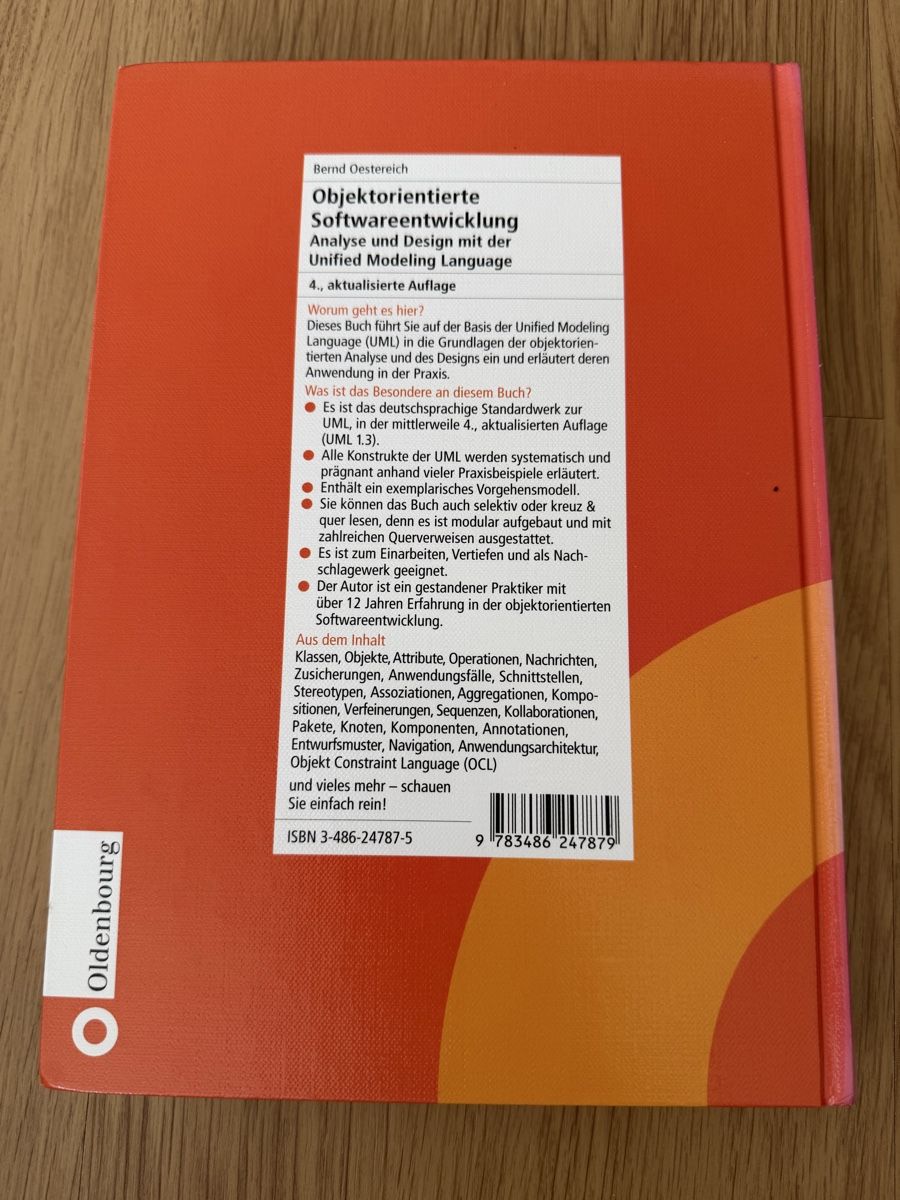 Libri: Objektorientierte Softwareentwicklung – Usato da Hausen am Albis venduto da Tyllenajoe 2