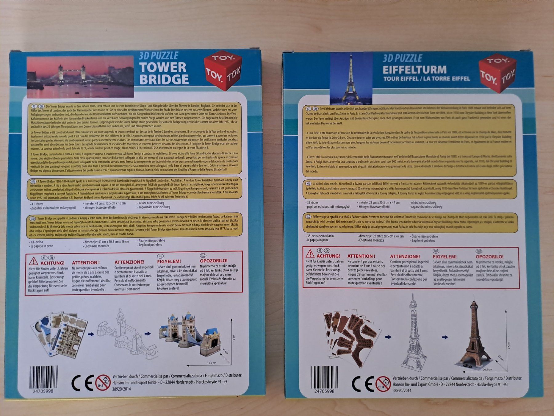 Puzzle: 3D-Puzzle Tower Bridge + Eiffelturm – Usato da Dottikon venduto da eri_v7sw 1