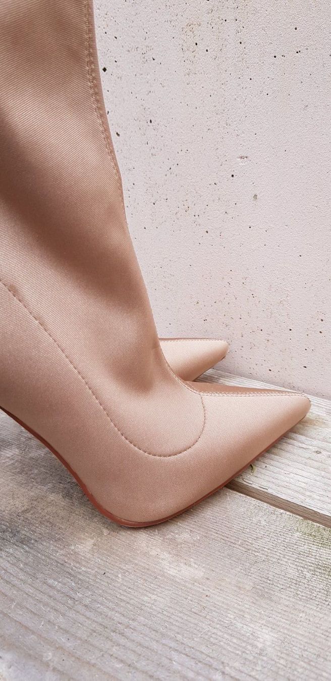 Scarpe da donna: 39 - Grösse, Textilstretch High Heels Stiefeletten – Usato da Nottwil venduto da echtMOMO 3