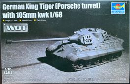 German KING TIGER (Porsche Turret) mit 105mm KwK L/68 WW II