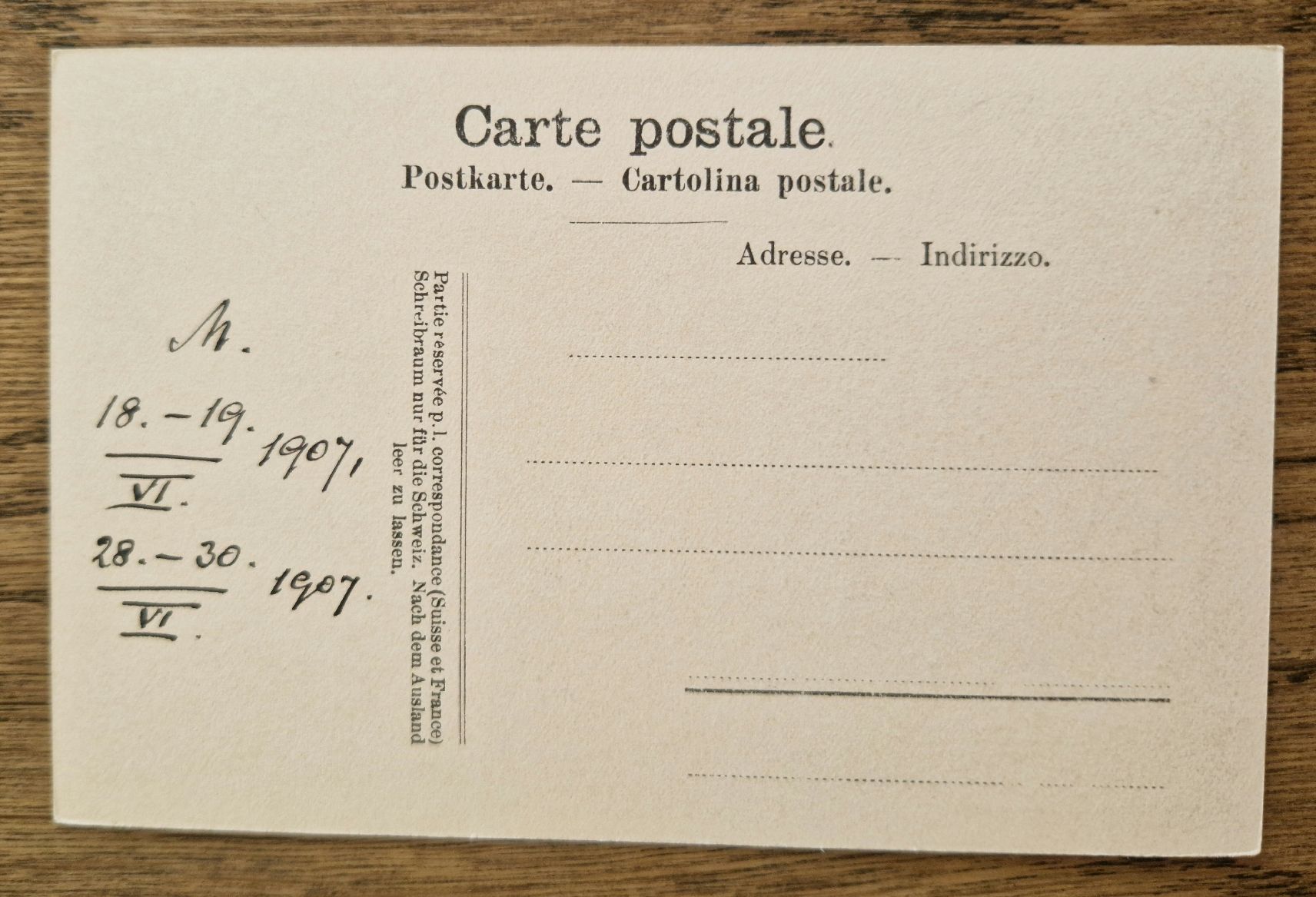 Cartoline postali: Luzern und Rigi 1907 – Usato da Ebikon venduto da Donar50 1