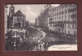 LAUSANNE - Défilé des troupes à St. François en 1915