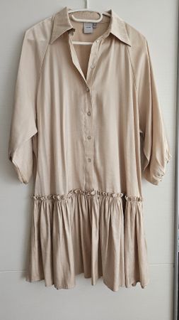 Kleid von ICHI, Grösse 36, Beige, Top Zustand!