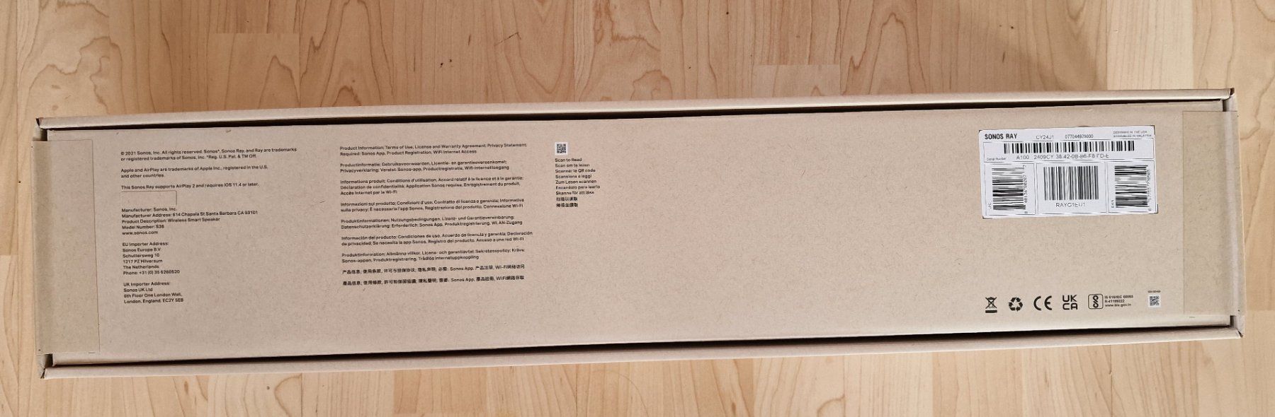 Sonos Lautsprecher: SONOS Ray weiss - wenig gebraucht – Neu und originalverpackt aus Uitikon Waldegg von andreaslehmann123 2