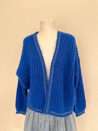 Strickjacke/Cardigan – Teilwoll – Gr. M-L – NEU & ungetragen