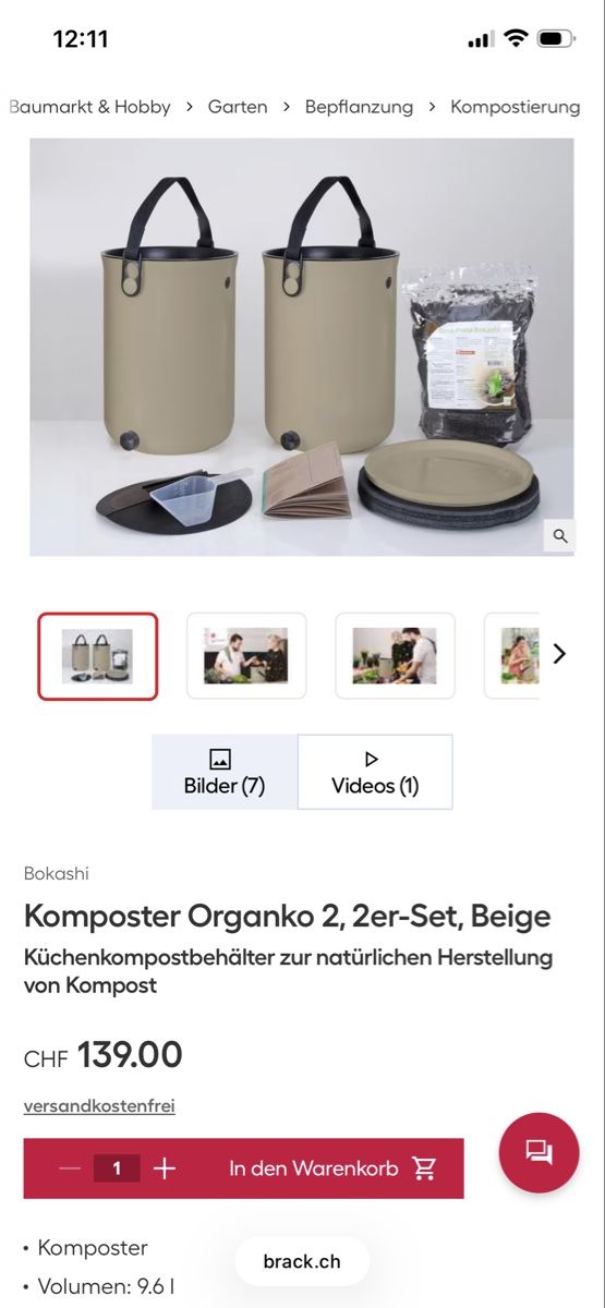 Altro per la casa: Komposter Kompost Humus  – Usato da Wohlenschwil venduto da ber_m9f7