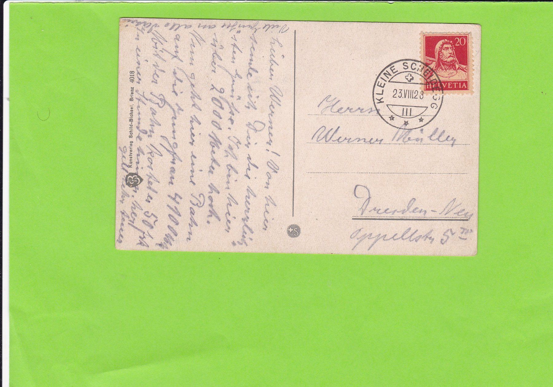 Cartoline postali: Kleine Scheidegg – Usato da St. Peterzell venduto da neckertal 1